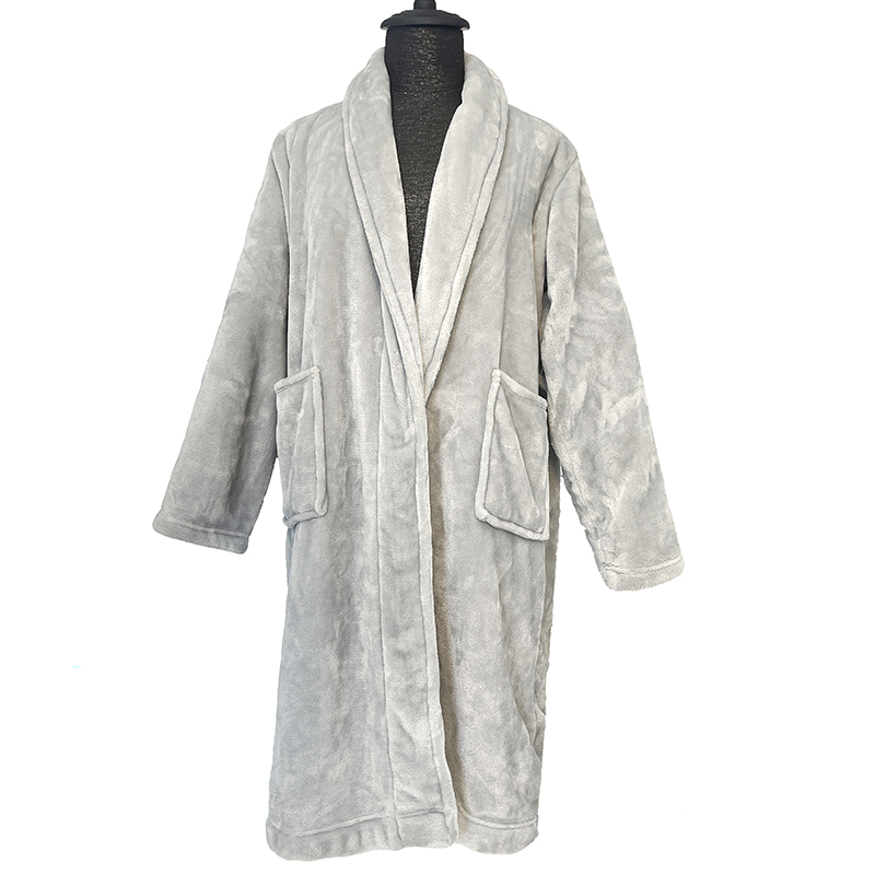 Solid Flannel Bathrobe