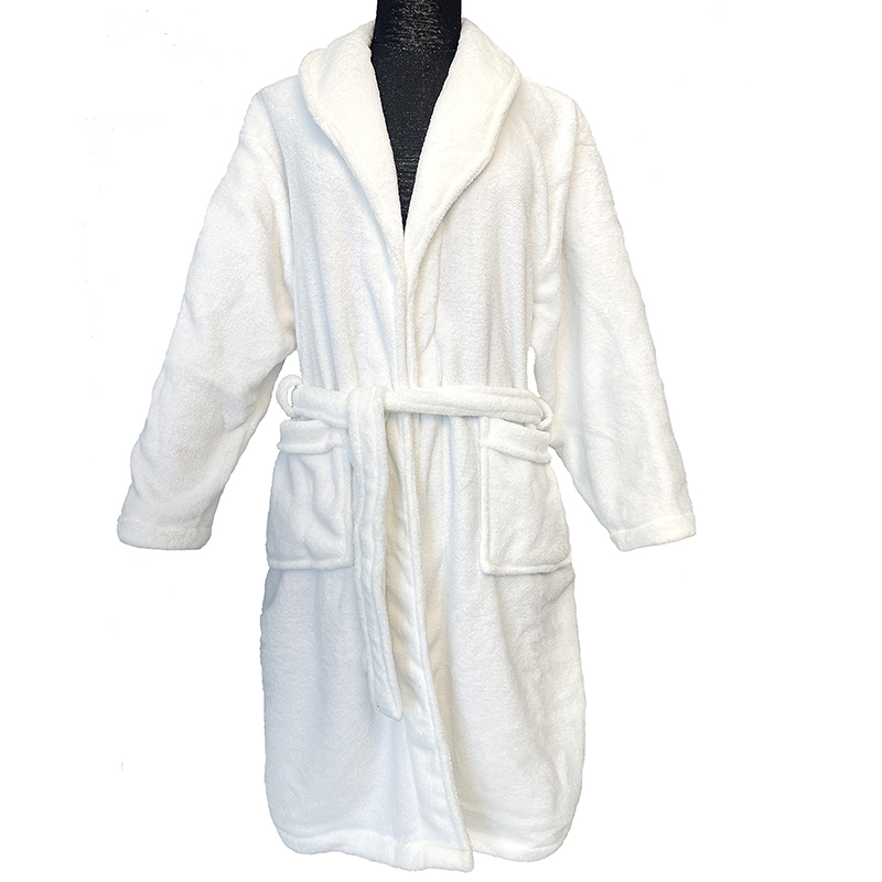 Solid Flannel Bathrobe