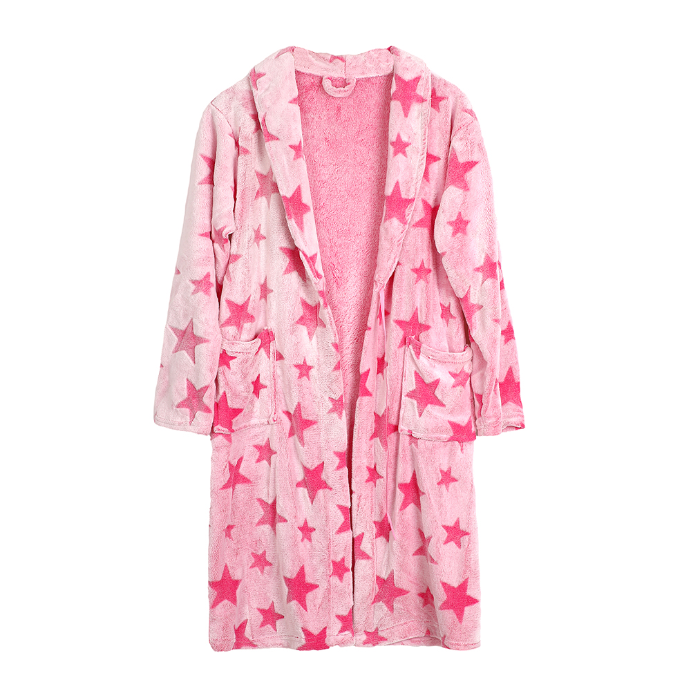 Shaved Flannel Bathrobe