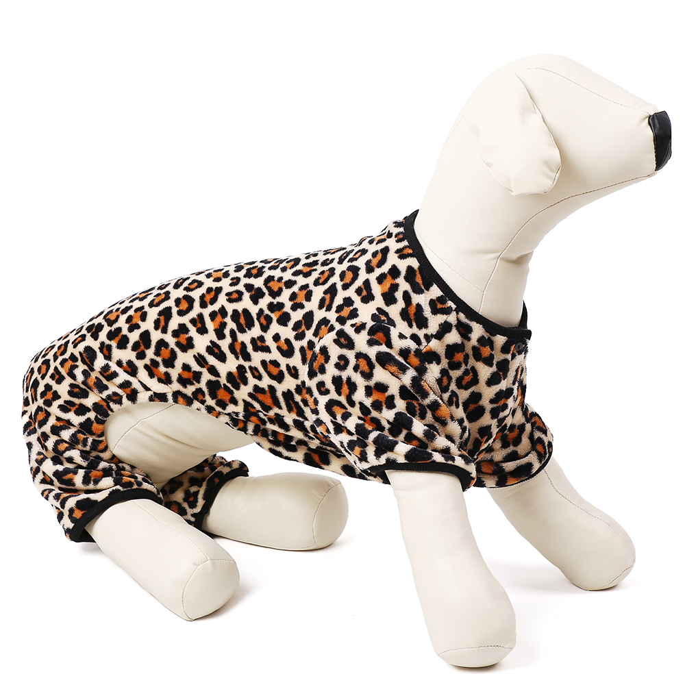 Printed Dog Flannel Pajamas