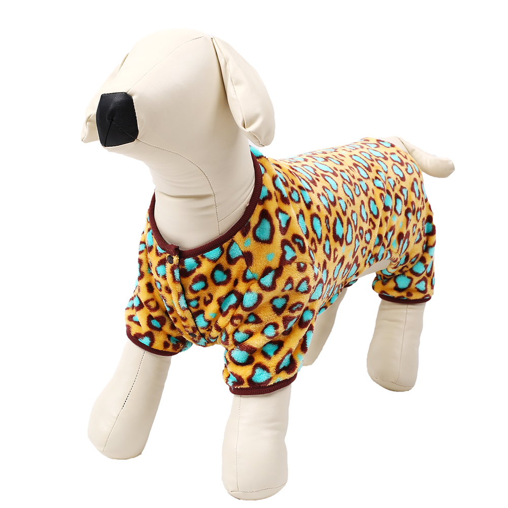 Printed Dog Flannel Pajamas