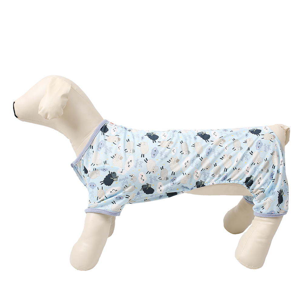 Printed Dog Jersey Pajamas