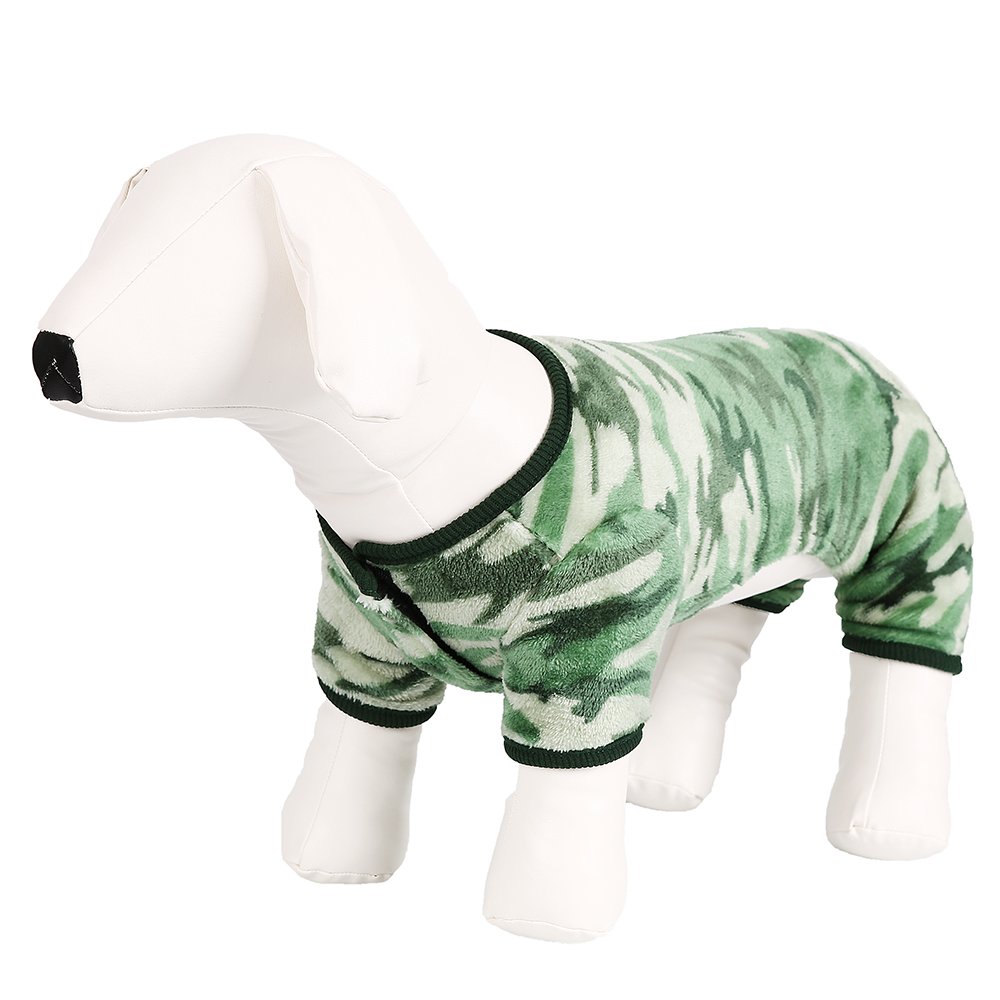 Printed Dog Flannel Pajamas