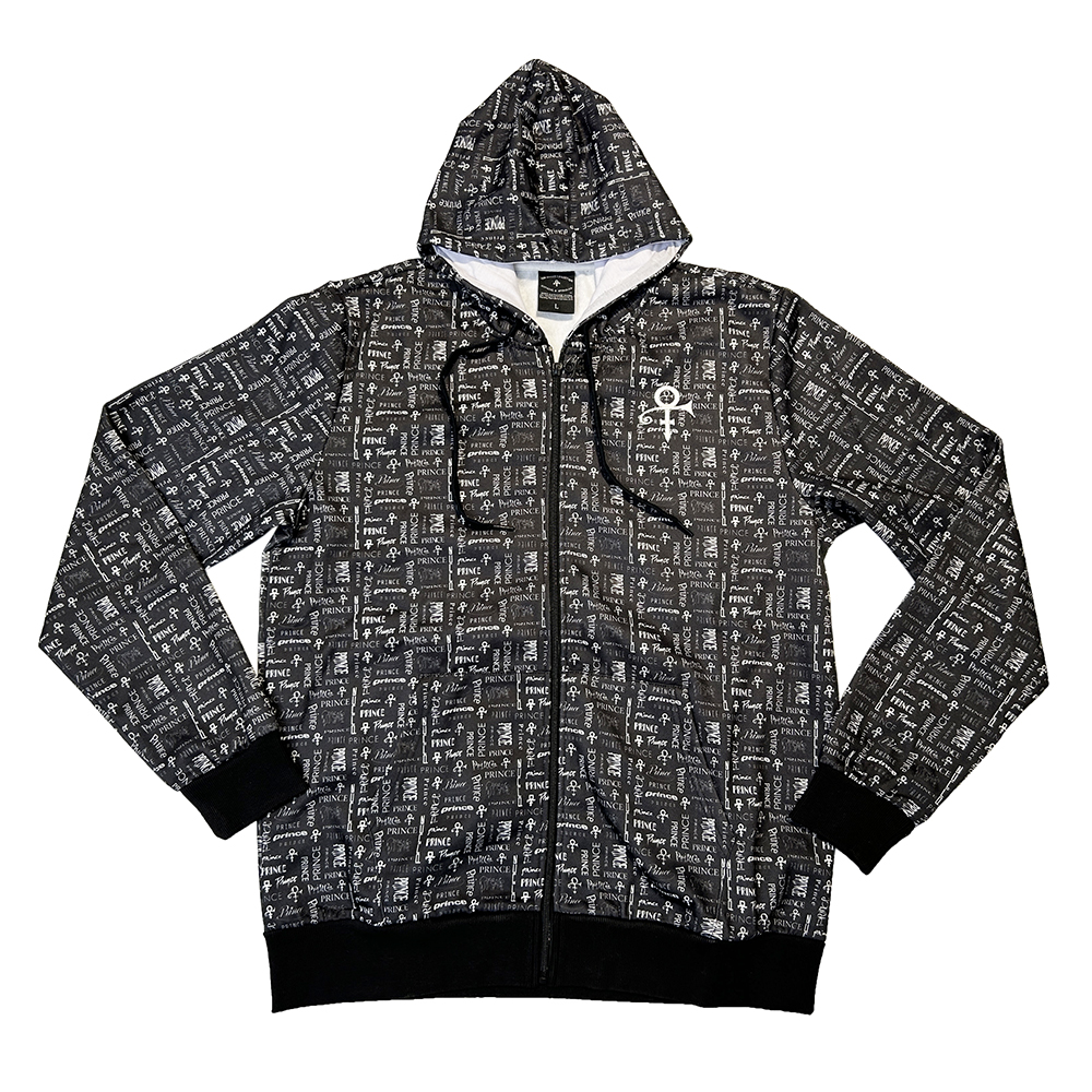 Printed Zip Hoodie
