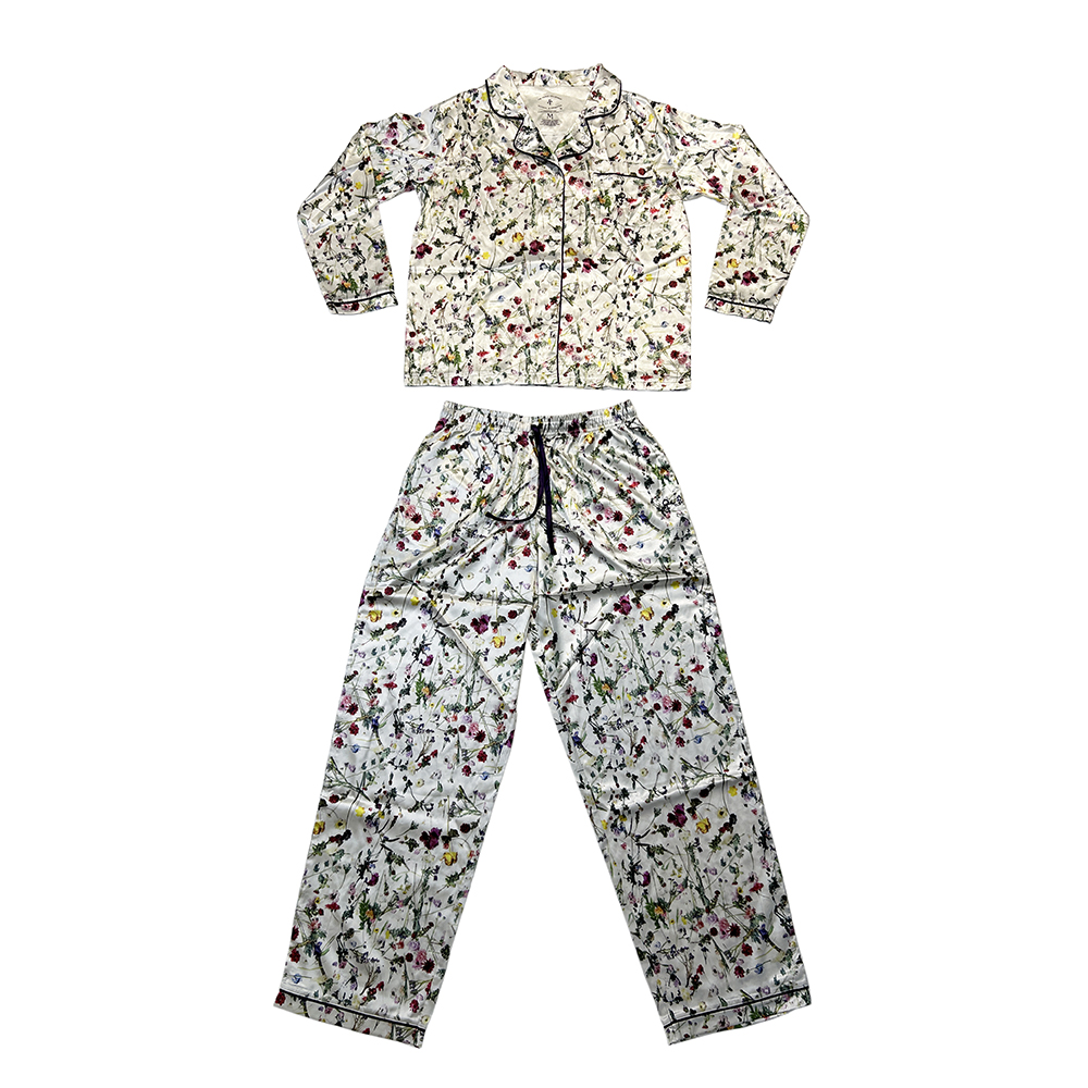 Printed Satin Pajamas