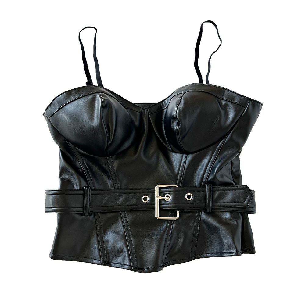 Leather Bustier Bralette