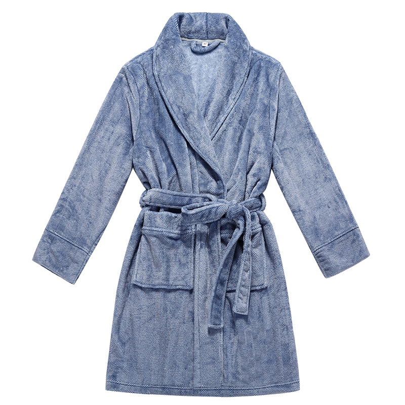 Yarn Dyed Flannel Bathrobe